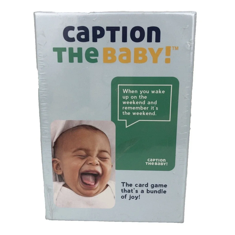 Caption The Baby Card Game Baby Shower Gender Reveal Family‎ Party Game New